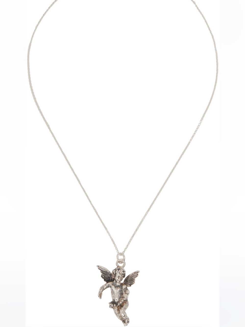 Mondo mondo silver angel necklace